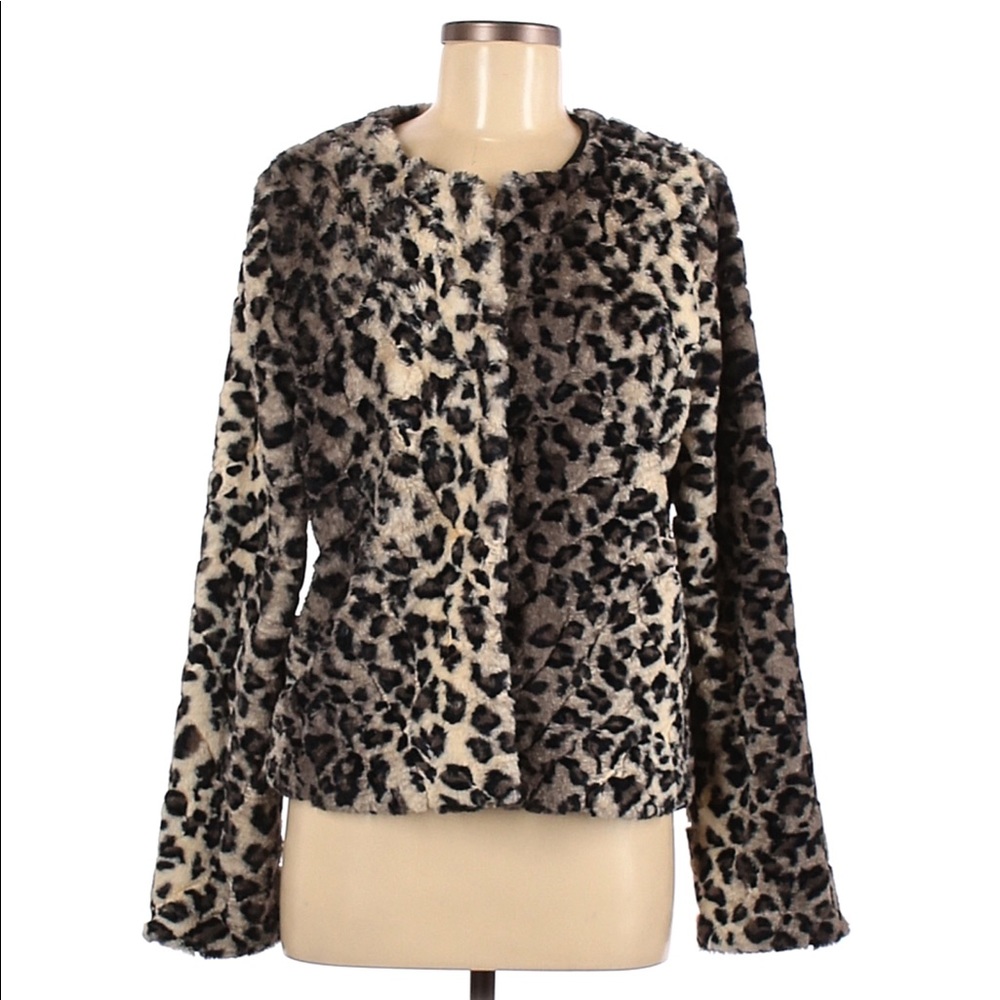 Willow and Clay Cheetah Faux Fur Jacket